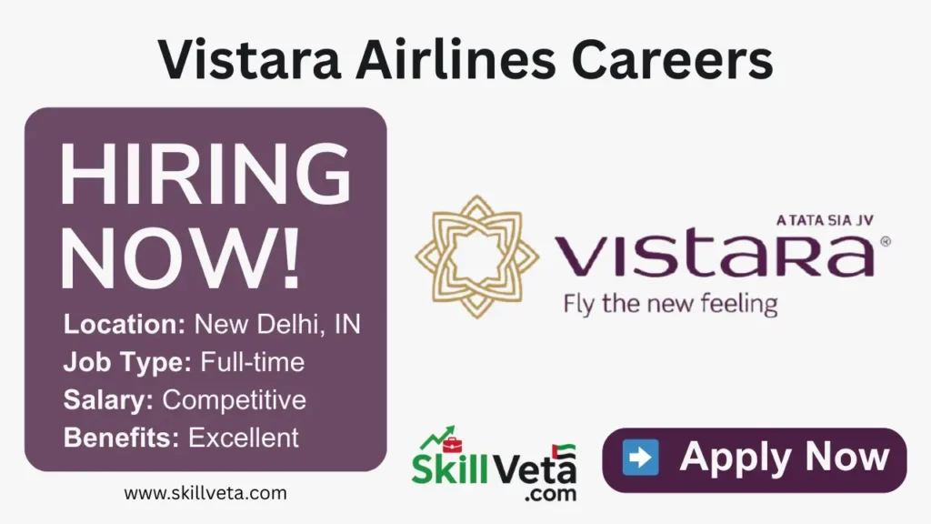 Vistara Careers cabin crew jobs 2025