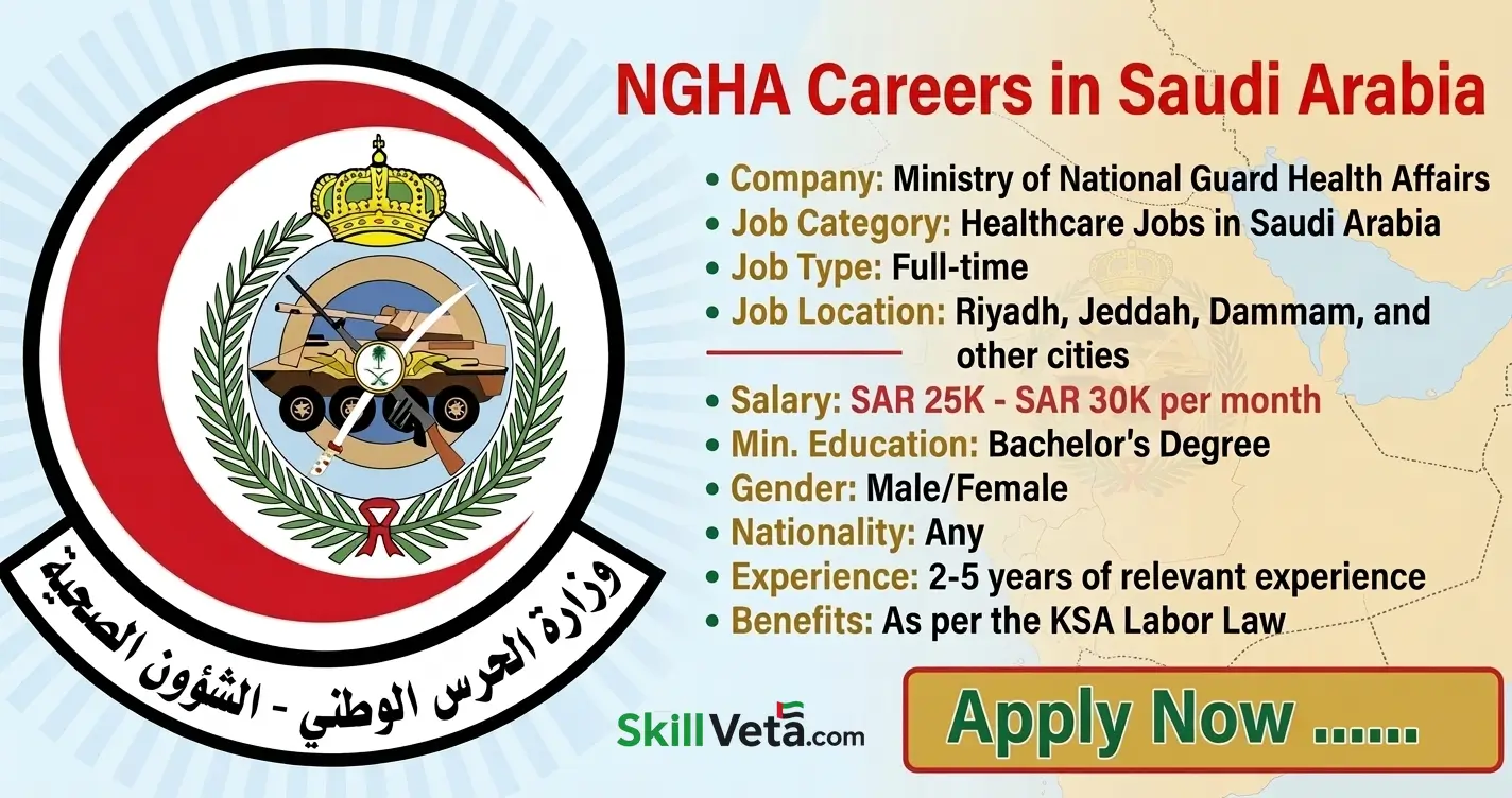 NGHA Careers in Saudi Arabia